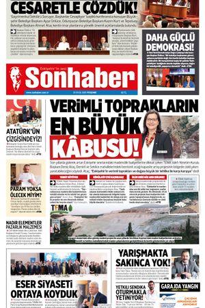25 EYLÜL 2025 SONHABER GAZETESİ
