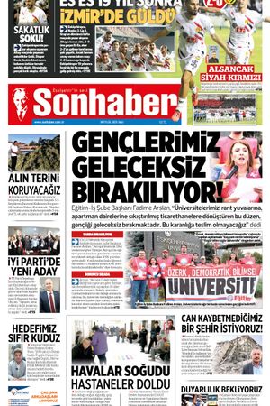 30 EYLÜL 2025 SONHABER GAZETESİ