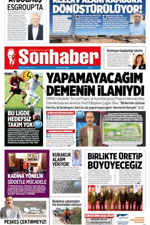 10 EKİM 2025 SONHABER GAZETESİ