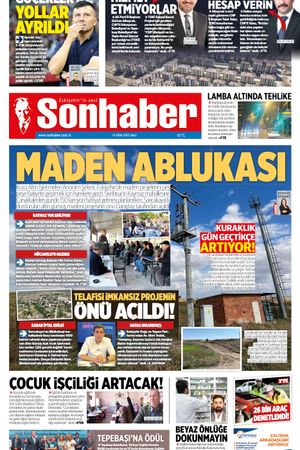 14 EKİM 2025 SONHABER GAZETESİ