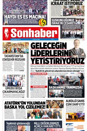 3 EKİM 2025 SONHABER GAZETESİ