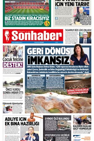 9 EKİM 2025 SONHABER GAZETESİ