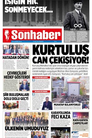 10 KASIM 2025 SONHABER GAZETESİ