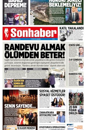 12 KASIM 2025 SONHABER GAZETESİ