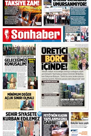 18 KASIM 2025 SONHABER GAZETESİ