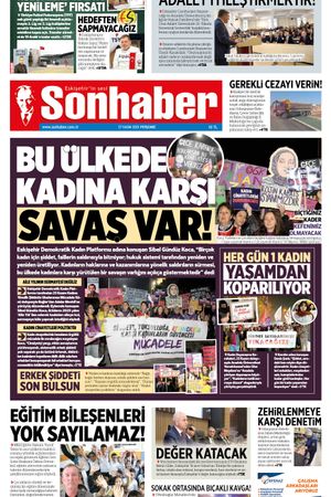 27 KASIM 2025 SONHABER GAZETESİ