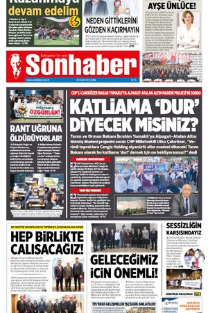 28 KASIM 2025 SONHABER GAZETESİ
