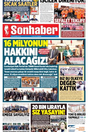 14 OCAK 2026 SONHABER GAZETESİ