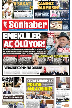 7 OCAK 2026 SONHABER GAZETESİ