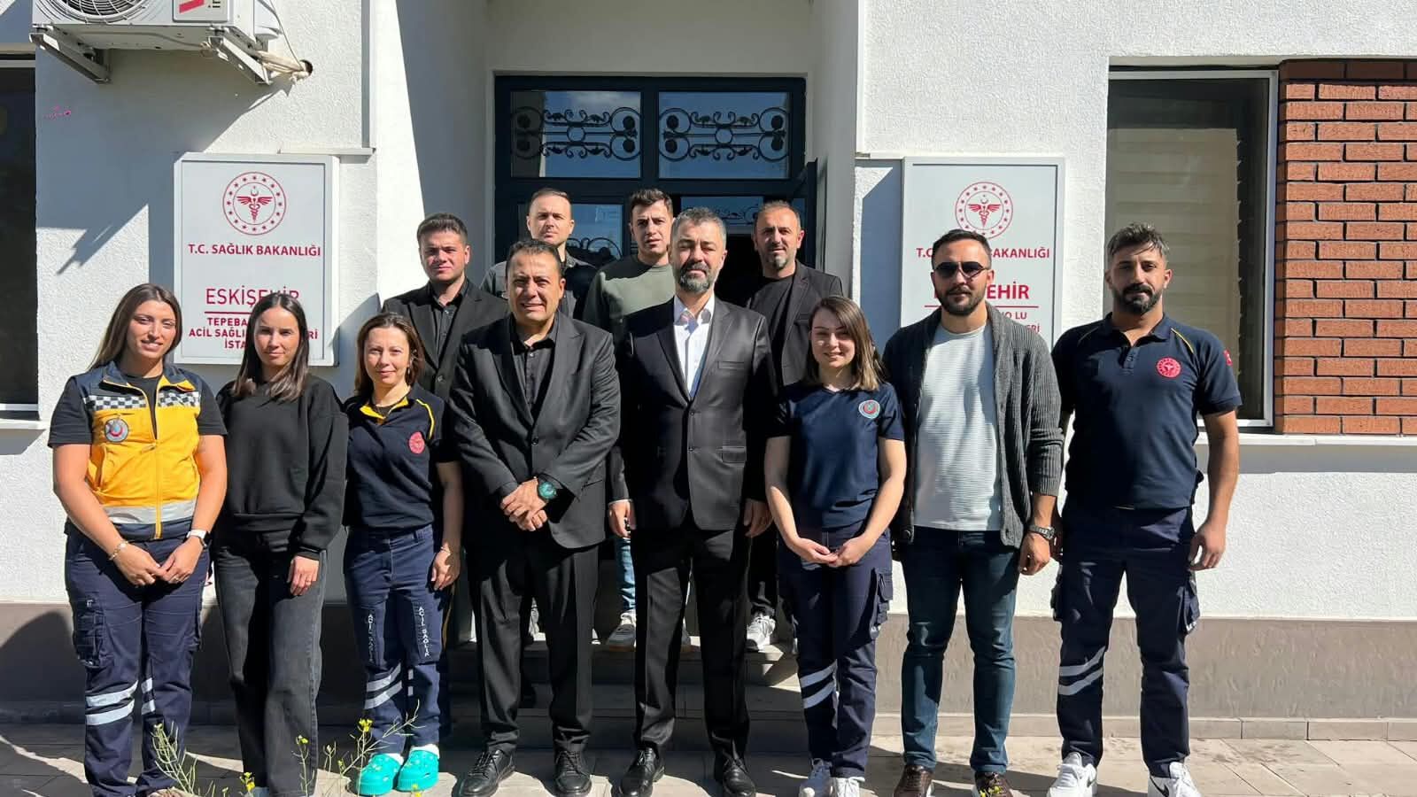 Sağlık-Sen’den Eskişehir’de sağlık çalışanlarına saha ziyareti